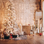 Beautiful living room ready for Christmas.